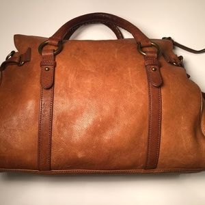 Margot Brown Leather Purse w/ Tassels